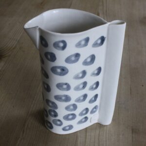 15cm Porcelain with unique hand built design Jug