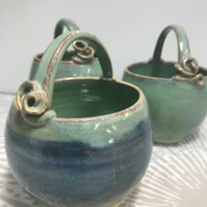 Blue Porcelain Basket